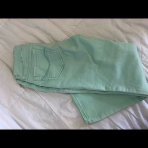 Mint color capris